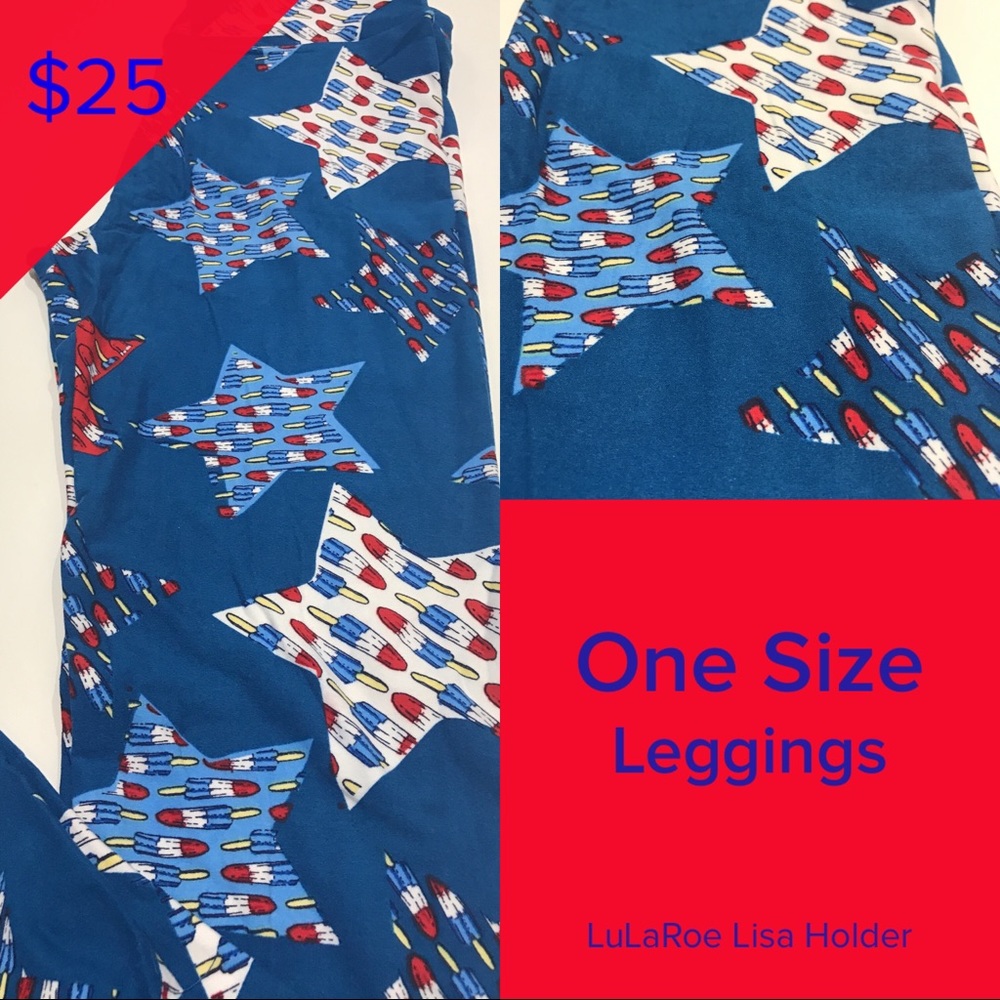 OS LuLaRoe Leggings American dreams collection